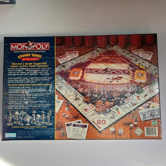 Vintage Monopoly‎ 1999 Looney Tunes Parker Brothers Limited Collector's Edition - Picture 3 of 7